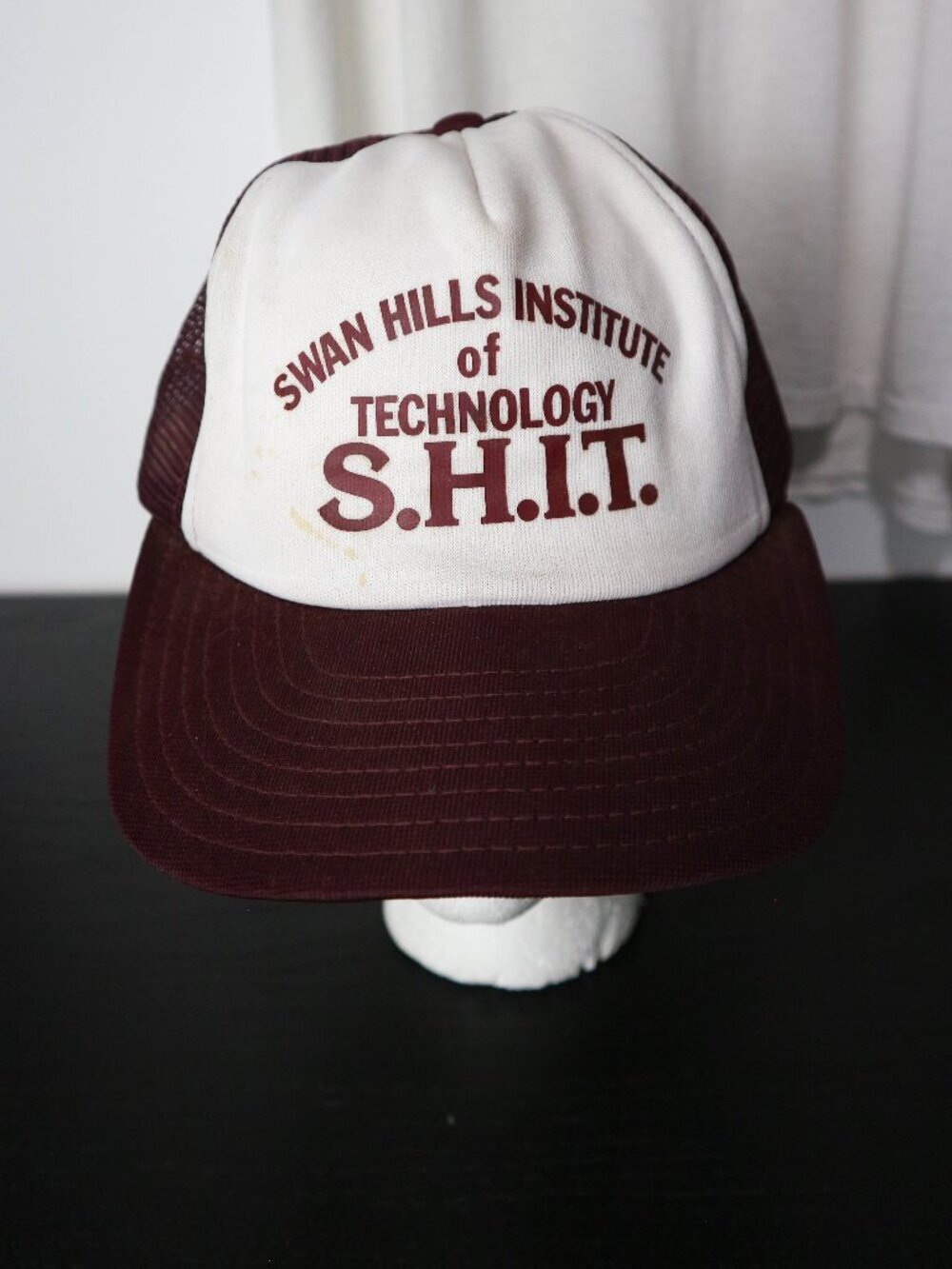 Swan Hills Institute of Technology S.H.I.T Vintage humour Trucker Cap